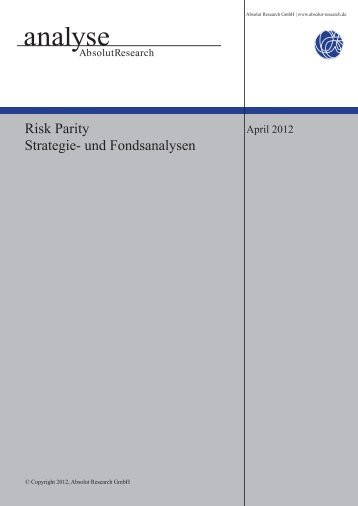 Risk Parity Strategie- und Fondsanalysen