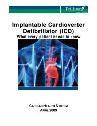 Implantable Cardioverter Defibrillator (ICD) - Trillium Health Centre