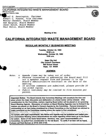 0 - CalRecycle - State of California