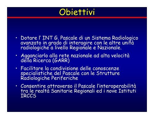 TELERADIOLOGIA: Stato dell'arte e prospettive future ... - Garr