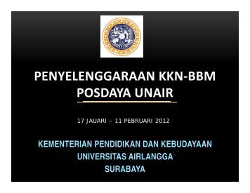 PENYELENGGARAAN KKN-BBM POSDAYA UNAIR