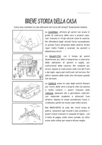 storia della casa - seconda - Maestra Sabry