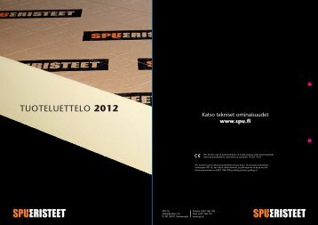 SPU Eristeet-tuoteluottelo 2012 - Netrauta.fi