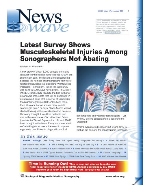 Latest Survey Shows Musculoskeletal Injuries Among Sonographers ...