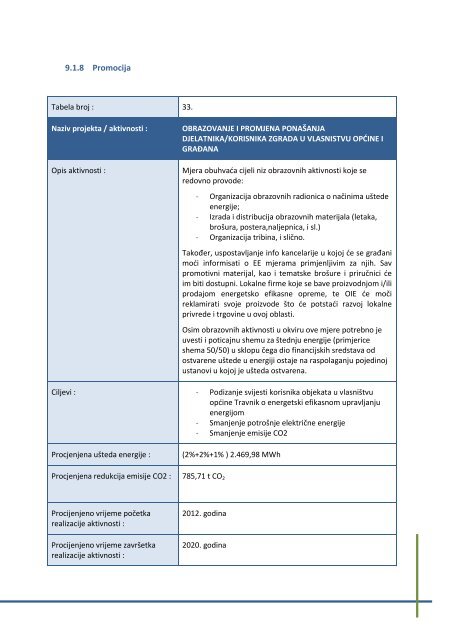 akcioni plan za održivo upravljanje energijom općine travnik