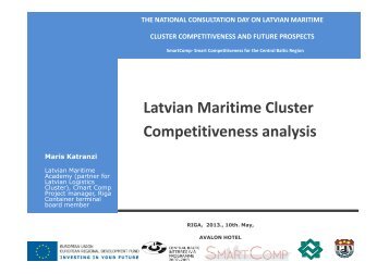 Latvian Maritime Cluster Competitiveness analysis