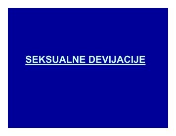 SEKSUALNE DEVIJACIJE - B92 Blog