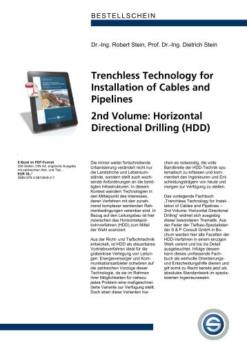 Trenchless Technology for Installation of Cables and Pipelines 2nd ...