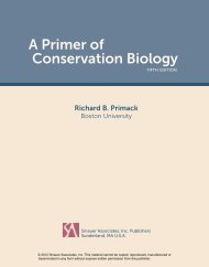 A Primer of Conservation Biology, Fifth Edition - Sinauer Associates