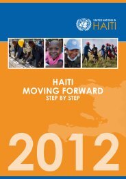 HAITI MOVING FORWARD - ONU en Haiti
