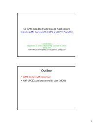 Intro to ARM Cortex-M3 processor and LPC1768 ... - Cristinel Ababei