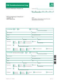 Antrag PSD VL-Sparen - PSD Bank Niederbayern-Oberpfalz eG