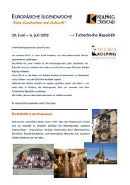 flyer jugendwoche - Kolping Europa