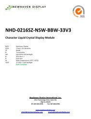 NHD-0216SZ-NSW-BBW-33V3 - NewHaven Display