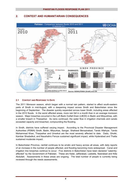 Pakistan Floods 2011 - Humanitarian Response