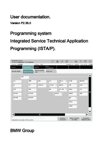 User documentation. Programming system Programming system ...