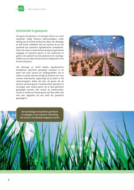 Biotechnologie en planten - VIB