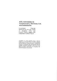 ACS, Actividades de ConstrucciÃ³n y Servicios, SA and ... - Grupo ACS