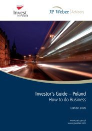 Investor's Guide – Poland How to do Business - JP Weber