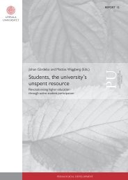 Students, the university's unspent resource - Uppsala universitet