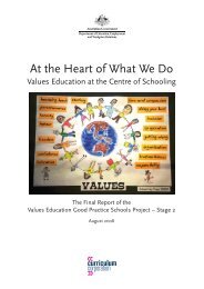 At the Heart of What We Do - Values Education