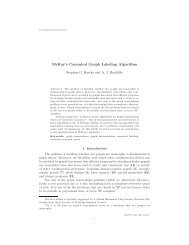 McKay's Canonical Graph Labeling Algorithm - Department of ...