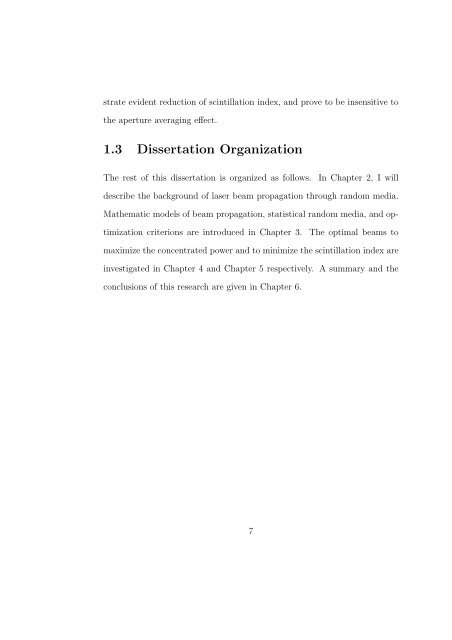 OPTIMAL BEAM FORMING FOR LASER BEAM PROPAGATION ...