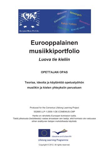 Opettajan opas (pdf) - European Music Portfolio