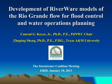 Lower Rio Grande Riverware presentation to the Stormwater ...
