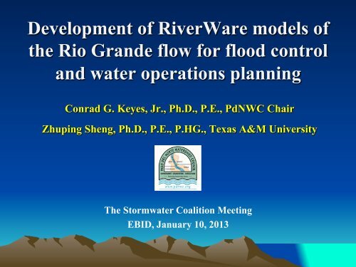 Lower Rio Grande Riverware presentation to the Stormwater ...