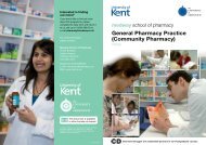 Course brochure - Medway School of Pharmacy