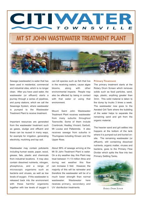 MT ST JOHN WASTEWATER TREATMENT PLANT