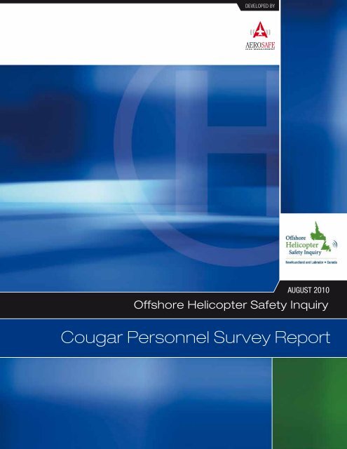 Cougar Personnel Survey Report - Offshore Helicopter Safety Inquiry