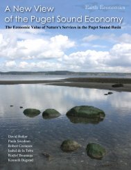 A New View of the Puget Sound Economy - Earth Economics