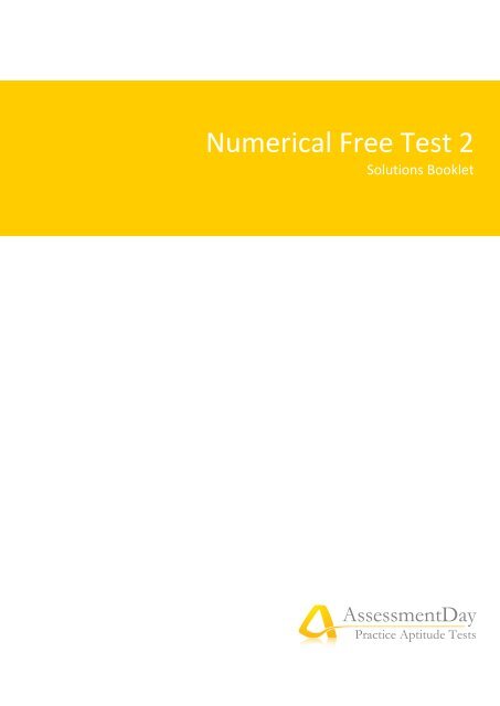 Numerical Free Test 2 - Aptitude Test