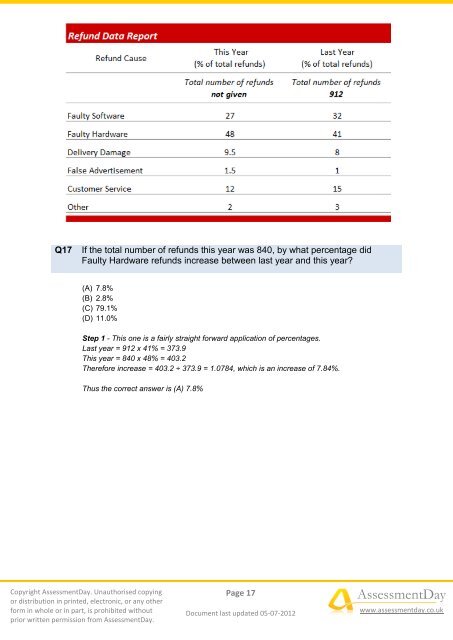 Numerical Free Test 2 - Aptitude Test