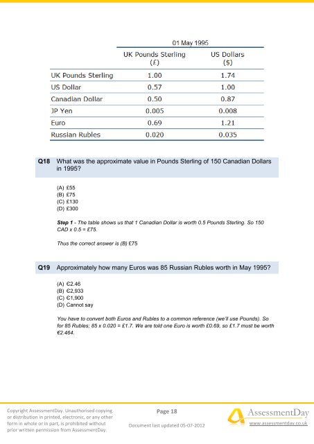 Numerical Free Test 2 - Aptitude Test