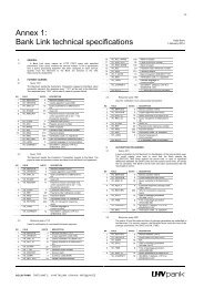 Annex 1: Bank Link technical specifications - LHV Pank