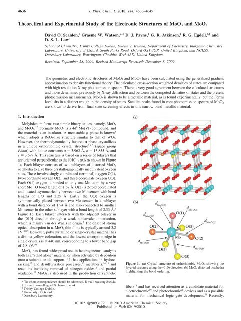 Theoretical and Experimental Study of the Electronic Structures of ...
