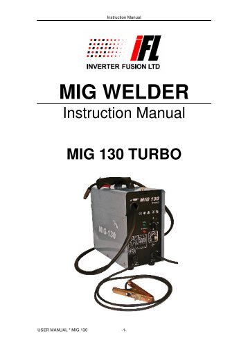 MIG WELDER - Inverter Fusion Ltd