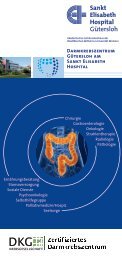 Flyer Darmkrebszentrum - Sankt Elisabeth Hospital
