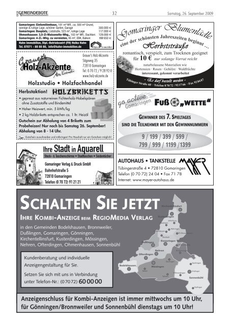 Gomaringen 26.09.09.pdf - RegioMedia Verlag