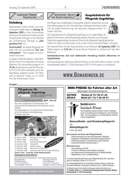 Gomaringen 26.09.09.pdf - RegioMedia Verlag