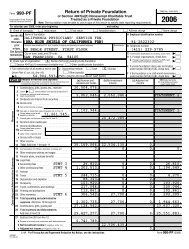 IRS Form 990-PF for 2006 - Blue Shield of California Foundation
