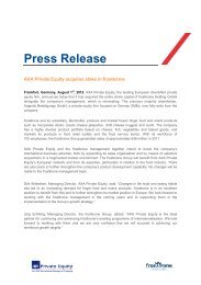 Press Release - Axa Private Equity