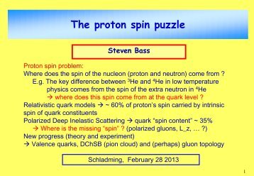 The proton spin puzzle