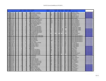 Fall 2013 Course Availability (PDF)