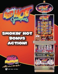 Sparky s Red Hot Jackpots Sell Sheet - AC Coin And Slot