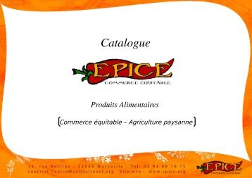 Produits Epice : THE catalogue - Kiagi.org