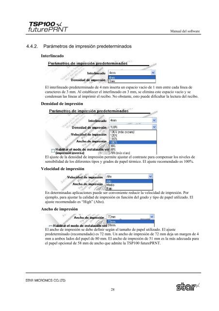 TSP100 Software Manual